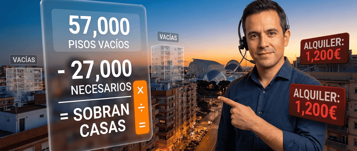 ¿Falta vivienda en Valencia? La matemática desmonta el mito | Diego Simbaña