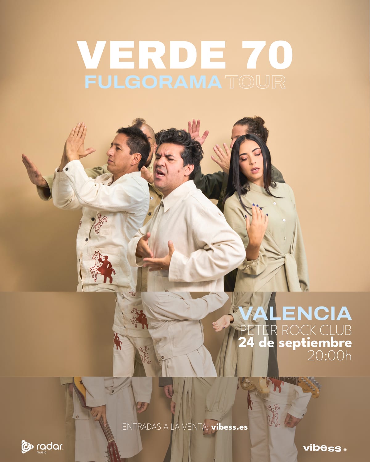 Verde 70 inicia gira 'Fulgorama' en Valencia, España