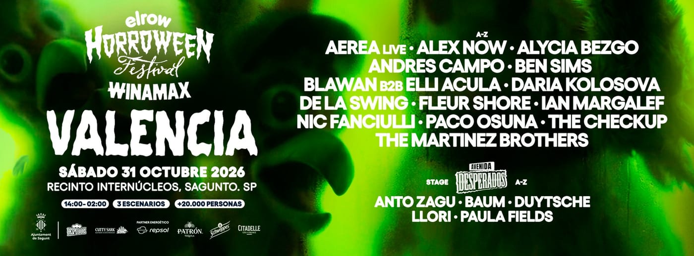 elrow Horroween Festival Winamax Valencia 2026